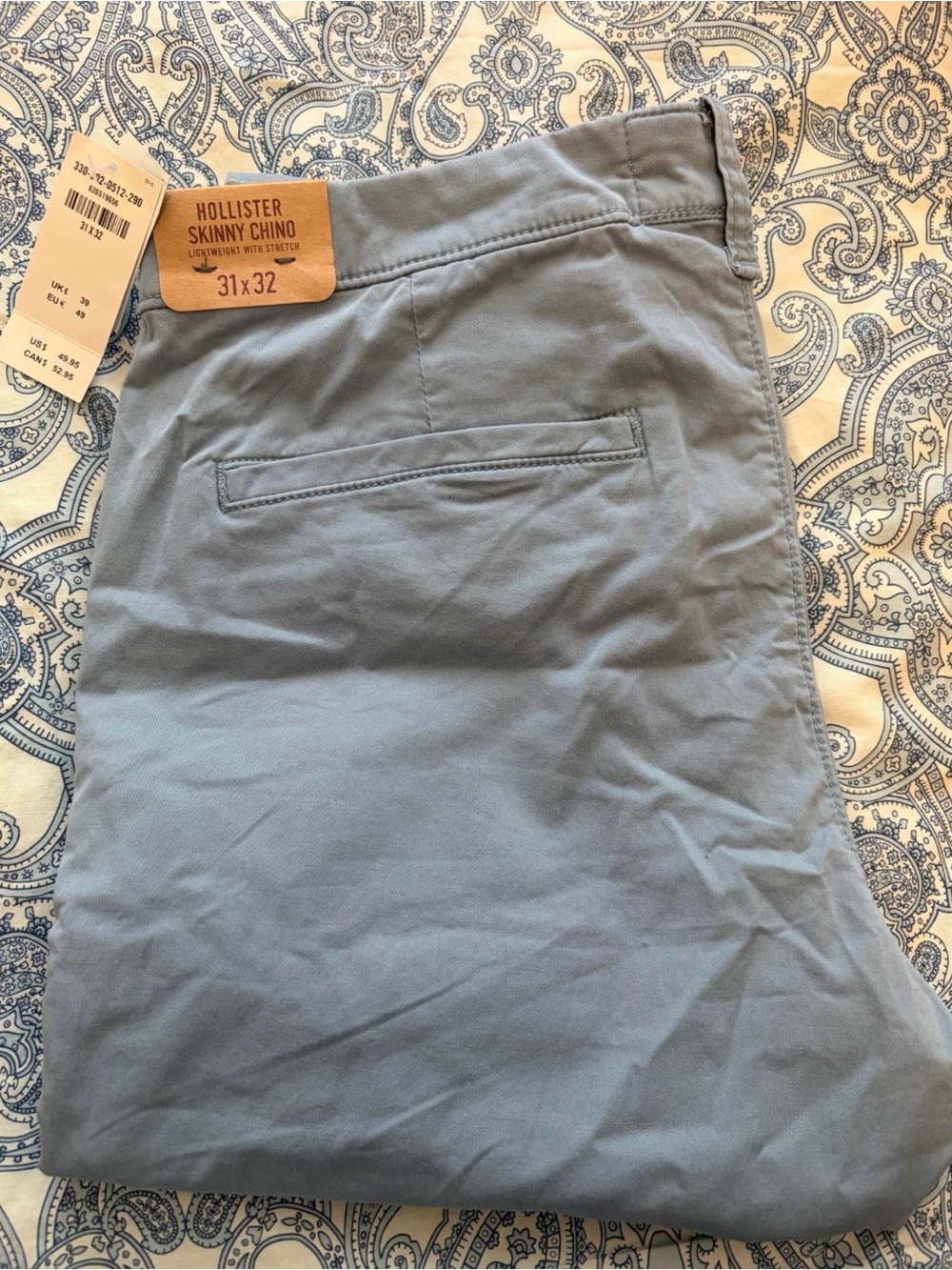 Hollister Men's Light Blue Skinny Chinos
